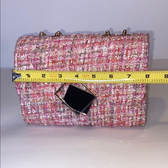 Pink Tweed Crossbody Bag - Picture 14 of 16
